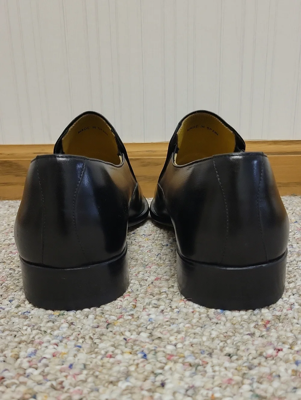 Massimo Emporio Black Slip-On Men's Dress Shoes New 10.5 Office Old Money